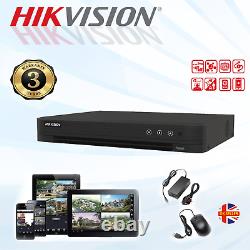 Enregistreur DVR 4 canaux HIKVISION CCTV 5MP pour caméra de sécurité AcuSense HDTVI AHD pour domicile
