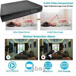 Enregistreur DVR CCTV 5MP 4 8 16 canaux vidéo de sécurité UHD 4K HDMI avec disque dur