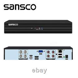 Enregistreur DVR CCTV SANSCO HD 5MP Lite 4 8 16 canaux pour système de sécurité à domicile
