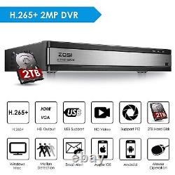 Enregistreur DVR CCTV ZOSI 16 CANAUX 1080P HD HDMI VGA pour Kit de système de sécurité domestique