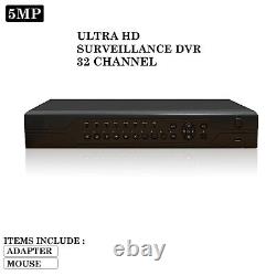Enregistreur DVR Smart CCTV 4 8 16 canaux AHD 1080P 5MP vidéo HD VGA HDMI BNC UK