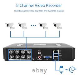 Enregistreur DVR de vidéosurveillance 5MP Lite 8 voies H. 265+ Hybrid 5-en-1