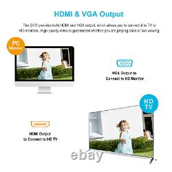 Enregistreur de boîte DVR CCTV 16CH 16 canaux 5MP HD système HDMI vision à distance + 1TB HDD