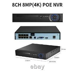 Enregistreur de caméra de surveillance CCTV DVR Box 4 canaux 1080P 8MP FULL HD Système CCTV HDMI 2TB H. 265+