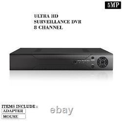 Enregistreur vidéo numérique AHD 1920P CCTV DVR 4 8 16 canaux 5MP VGA HDMI BNC UK