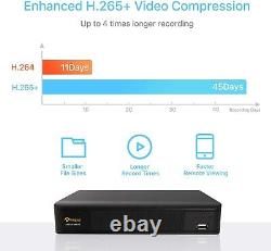 Enregistreur vidéo numérique Anlapus 1080p 8CH avec disque dur de 1 To pour système de vidéosurveillance H.265+