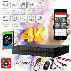 HIKVISION OEM 4 8 16 32 canaux CCTV DVR 5MP 8MP 4K Enregistreur Full HD HDMI UK