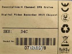 H. 264 Système D'enregistrement Vidéo Numérique De Réseau De Canaux 4 Dvr