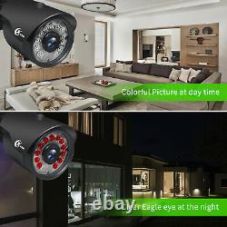 Hd 1080p Système De Caméras De Sécurité Maison Caméras De Surveillance D'extérieur Cctv