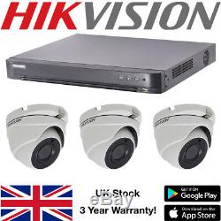 Hikvision 16 Canaux Hd 5mp Cctv Extérieur Caméra Dôme Dvr Sécurité Kit Enregistreur