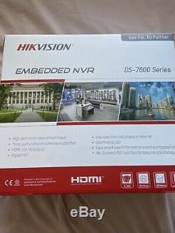 Hikvision 8 Canaux Ultra Hd 4k Uhd Réseau Nvr 8mp 8 Poe 8ch Cctv Recorder Nouveau