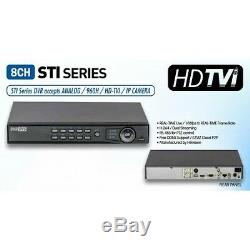 Hikvision Cctv Dvr 8ch Système 1080p / 720p Enregistrement Hd-tvi / Compatible Caméra Analogique