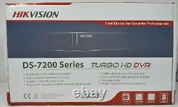 Hikvision Cctv Turbo Hd Dvr Ds-7208huhi-k1 8 Canal 4k 8mp H. 265 Nouveau