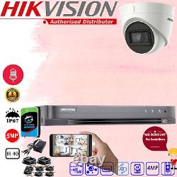 Hikvision Construit En Micro 5mp Cctv Kit 4ch 8ch Dvr Recorder Hd Dome Camera Outdoor