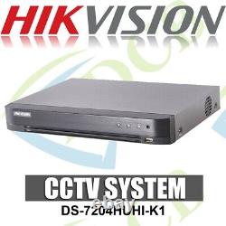 Hikvision Ds-7204huhi-k1/p 4 Ch Enregistreur De Vidéosurveillance Tvi Turbo Hd 4.0 4ch 5mp (pas De Disque Dur)