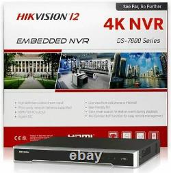 Hikvision Ds-7608ni-i2/8p 8 Canal Nvr 12mp 4k Poe Ip Network Enregistreur P&p 2 Hd