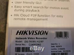Hikvision Ds-enregistreur 7608ni-k2 / 8p Cctv Nvr 4k Hd 8 Ch Description Read