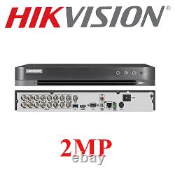 Hikvision Dvr Cctv 16canaux 2mp 1080p Enregistreur Vidéo Numérique Tvi Ahd CVI Cvbs