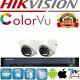 Hikvision Hilook Cctv 4k Système Hd Dvr 5mp Dome Colorvu Caméra D'extérieur Kit Complet
