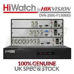 Hikvision Hilook Turbo Enregistreur Hd Tvi Ahd 1080p Tvi Cctv Dvr 4 8 16 Canaux Royaume-uni