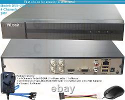 Hikvision Hilook Turbo Hd 1080p 5mp H. 265 Enregistreur Vidéo Numérique Cctv 4 Canaux