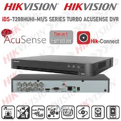 Hikvision Ids-7208huhi-m1 Hdd Acusense Turbo 8ch 4k 8mp Dvr Cctv Recorder Onvif