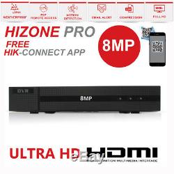Hizone Pro Dvr 4ch 8ch Turbo 8mp 5mp 1920p Full Hdd Channel Video Recorder