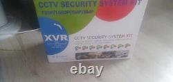 Kit de sécurité extérieure à domicile avec 4 caméras CCTV HD 1080P, DVR 4CH et disque dur de 500 Go