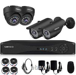 Kit de système de sécurité domestique SANSCO 1080P HD CCTV, DVR HDMI 8CH, caméra extérieure 2MP avec infrarouge.