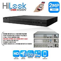 Kit de système de vidéosurveillance Hikvision Hilook 4ch 8ch 16ch DVR 2mp Caméra Tourelle Jour/Nuit Royaume-Uni.
