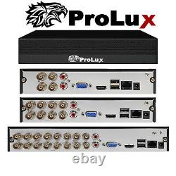 Prolux Cctv System1080p Dvr Enregistreur 2mp Prolux Caméra De Sécurité Extérieure Cctv Kit