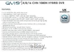 Qvis Onyx Cctv Enregistreur Numérique 4 Canaux Viper 1080n 4 Canaux Avec Enregistreur Hd 2 To Hdd 1080n
