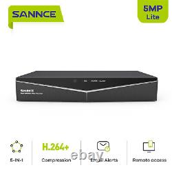 SANNCE 4CH 8CH 16CH 2MP Enregistreur de vidéos HDMI DVR pour caméra de sécurité CCTV à distance
