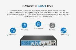 Sannce 1080p 16ch 5in1 Dvr Avec 2 To Hdd Digital Video Recorder Security System