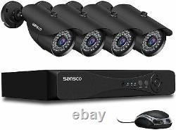 Sansco 8 Channel 1080p Dvr Enregistreur Cctv Système De Sécurité Avec 4x Super Hd 2.0mp
