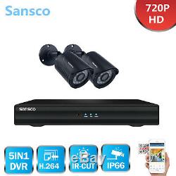 Sansco Cctv 4ch Hdmi 1080n Dvr Enregistreur 720p Système De Caméra De Surveillance Extérieure