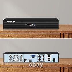 Sansco Hd 1080p Lite 8 Channel Enregistreur Vidéo Numérique Hybride Dvr Cctv + 3 To Hdd