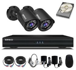 Sansco Smart Home System Caméra Cctv, 4ch Enregistreur Dvr Avec Disque Dur De 1 To