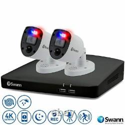Swann 4 Channel 1tb Dvr Recorder Avec 2 X 4k Caméras D'application Ultra Hd, Swdvk-45