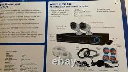 Swann 4 Channel Digital Video Recorder & 2 Cameras Cctv For Home Unboxed New