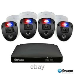 Swann 8 Channel 1tb Dvr Enregistreur Avec 4 X 1080p Full Hd Enforcer Caméras Cctv Royaume-uni