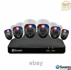 Swann 8 Channel 2tb Dvr Recorder Avec 6 X 4k Caméras D'application Ultra Hd Swdvk-856