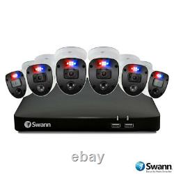 Swann 8 Channel 2tb Dvr Recorder Avec 6 X 4k Ultra Hd Enforcer Cameras, Swdvk-85