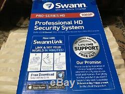 Swann Pro-series Hd 1080p 8 Canaux Enregistreur Vidéo Numérique Et 4 Caméras (cctv)
