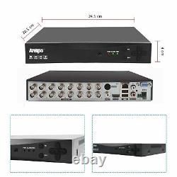 Système d'enregistreur Smart CCTV DVR 16 canaux Full HD 1080P Sécurité Maison/Bureau Royaume-Uni