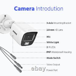 Système de CCTV ANNKE 3K Caméra Colorvu 5MP 8CH H. 265+ DVR Enregistreur de Sécurité Extérieur