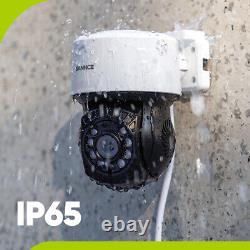 Système de caméra CCTV Sannce Pan Tilt 1080p 4ch Dvr Ai avec détection de l'homme Kit de sécurité