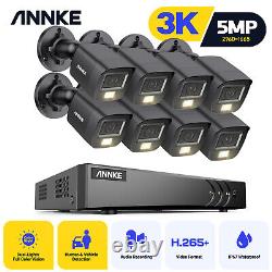 Système de caméra CCTV couleur ANNKE Home 5MP 8 16CH Enregistreur vidéo DVR Kit de sécurité