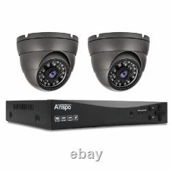 Système de caméra de sécurité ANSPO CCTV 1080P 4CN 8CH DVR HD Surveillance à domicile extérieure