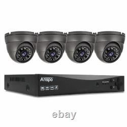 Système de caméra de sécurité ANSPO CCTV 1080P 4CN 8CH HD DVR Surveillance à domicile en extérieur